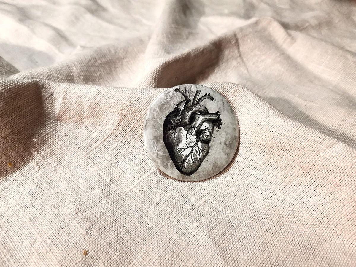 Przypinka anatomiczna serce