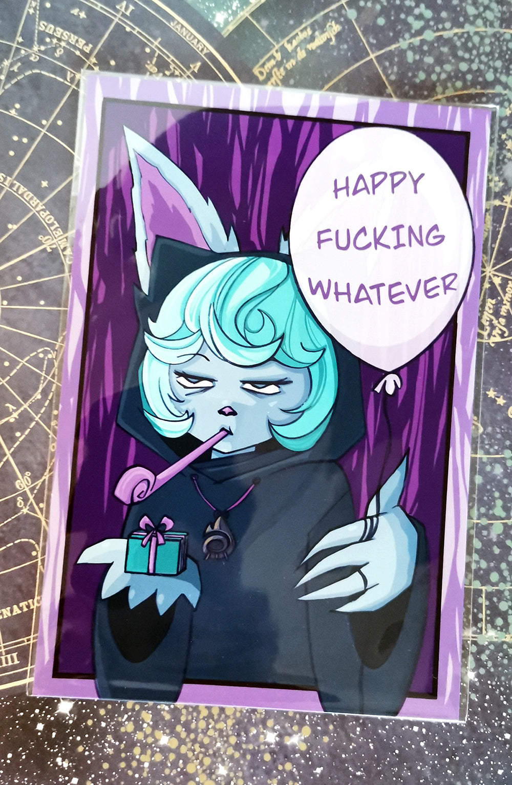 kartka prezentowa Happy fuckin whatever