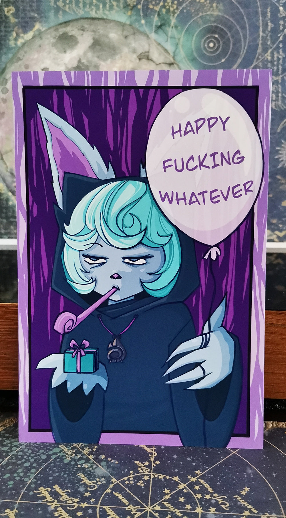 kartka prezentowa Happy fuckin whatever