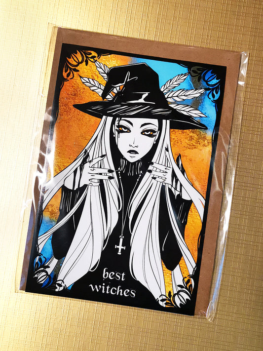 kartka prezentowa Best witches